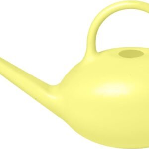 Small Plastic Watering Can - 1/4 Gallon - for Home Plant Garden - Yellow