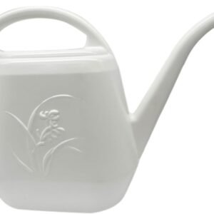 Watering Can for Home Garden - White Color - 1/2 Gallon