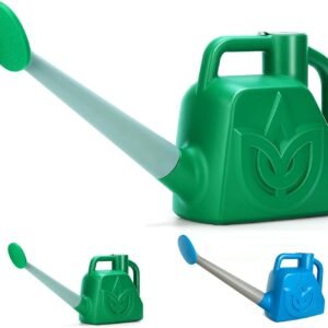 1.5 Gallon Green Watering Can Outdoor Garden Flower Plant, Lightweight 6 L Water Cans with Detachable Nozzle Watering Pot for Office House Garden