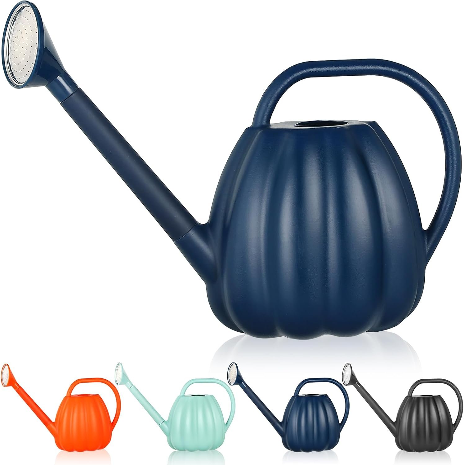 1 Gallon Watering Can, Bottle for Watering Indoor Outdoor Plants, with Removable Long Spout and Stainless Steel Shower Head