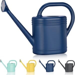 2 Gallon Watering Can for Indoor Plants, Garden Watering Cans for Outdoor Plant House Flower, Modern Plant Watering Can Large Long Spout with Sprinkler Head